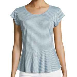 Velvet by Graham & Spencer Peplum Top NWT